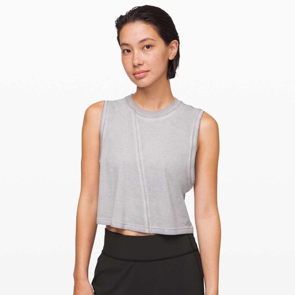 lululemon athletica Tops - lululemon Washed Glacier Grey Broken Beats Tank